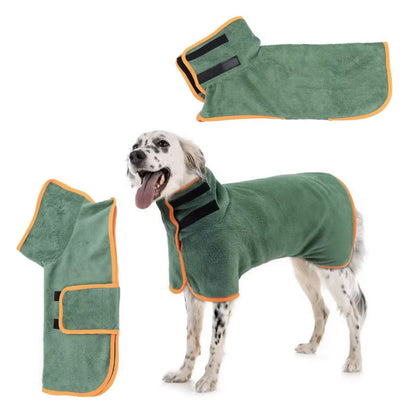 Pet Bathrobe Large Dog Full Body Wrap