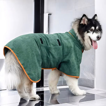 Pet Bathrobe Large Dog Full Body Wrap