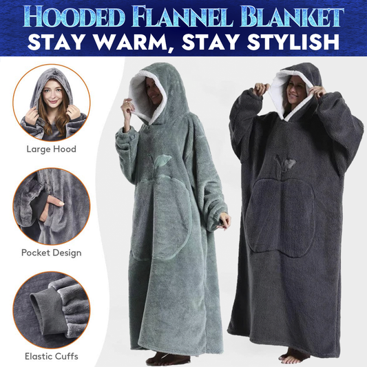 La Malka SnuggleMax Hooded Flannel Blanket