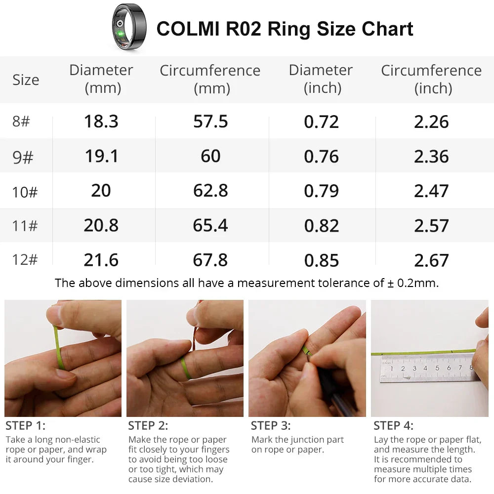 Colmi R Titanium Health Ring